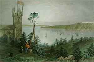 Church at Point-Levi - Bartlett, W. H.