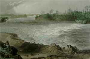 Long Sault Rapid, on the St-Laurence - Bartlett, W. H.