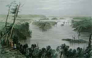 The Ottawa River at Bytown - Bartlett, W. H.