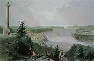 General Brock's Monument, above Queenston - Bartlett, W. H.