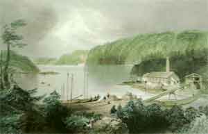 Indian Town, River St-John - Bartlett, W. H.