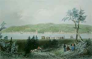 Fredericton, New Brunswick, from opposite - Bartlett, W. H.