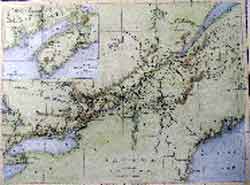 Carte du Canada - Bartlett, W. H.